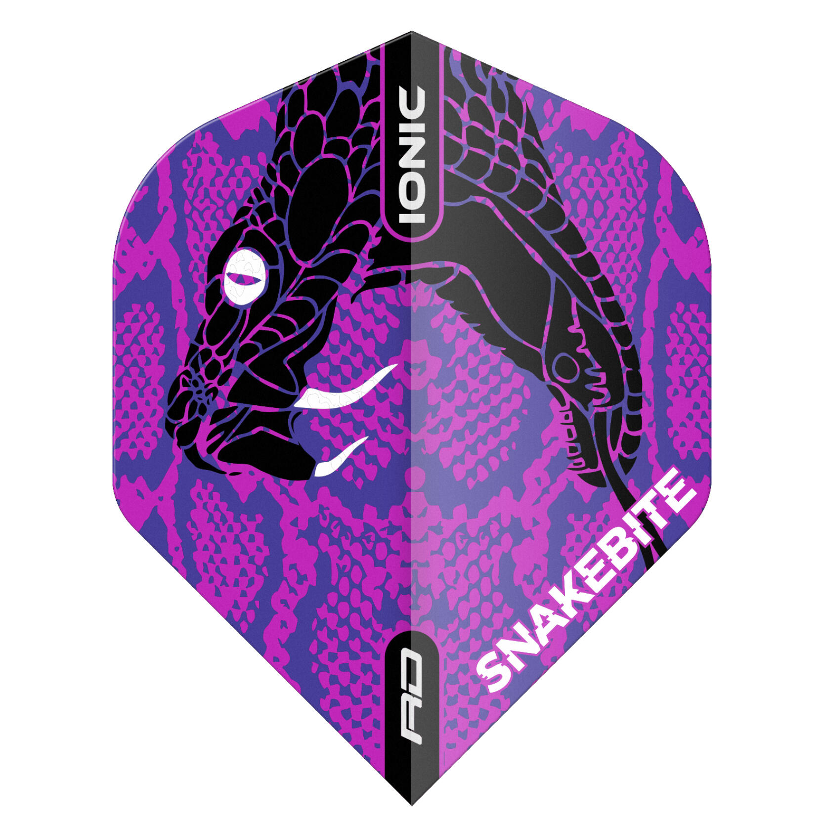 Red Dragon Snakebite Ionic Snake Head Purple Dart Flights - 3 sets Per Pack 1/3