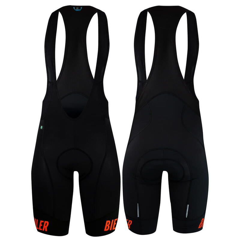ESSENTIAL Bib Shorts - Zwart- BLR Rood