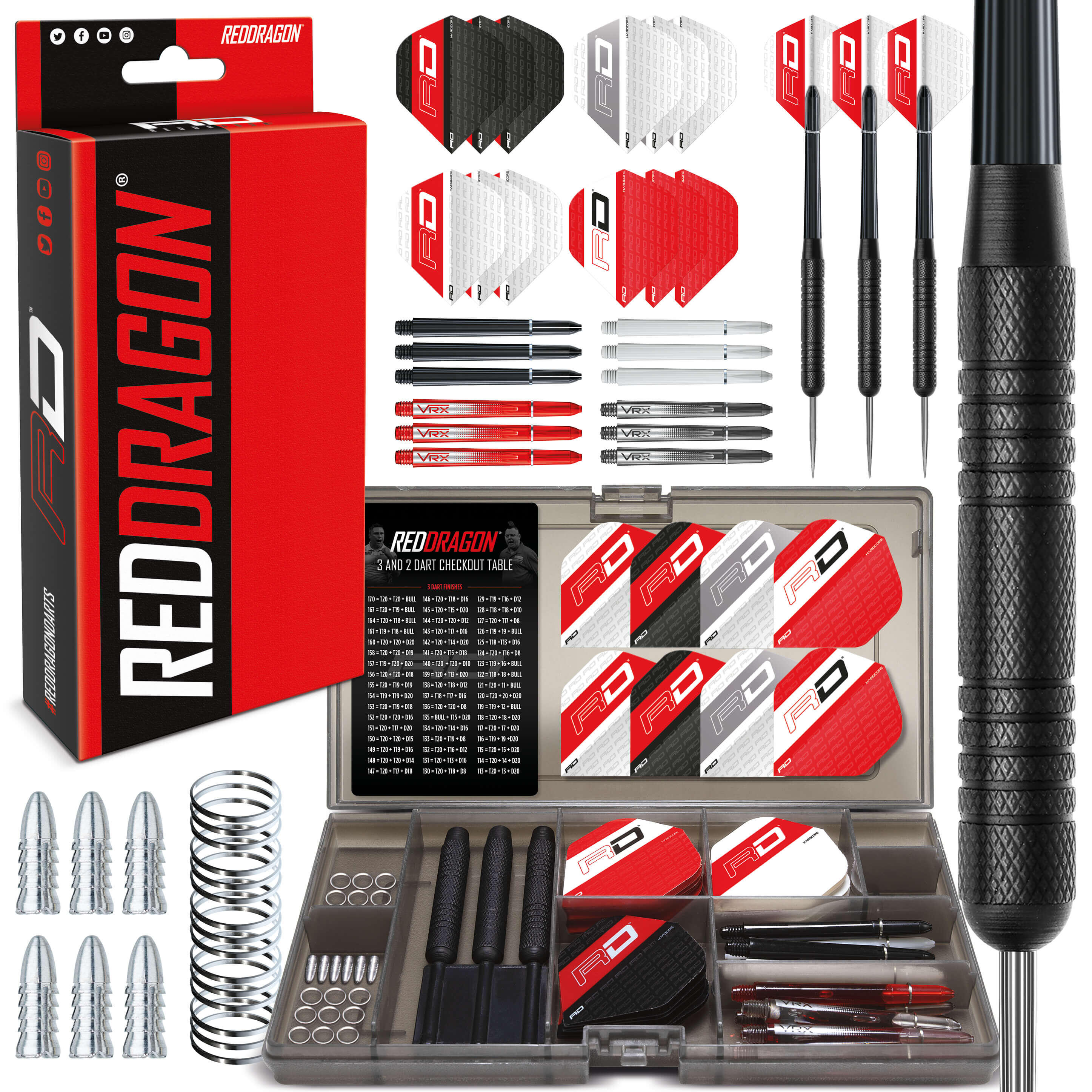 Red Dragon Ultimate 50 Piece Darts Set 1/5