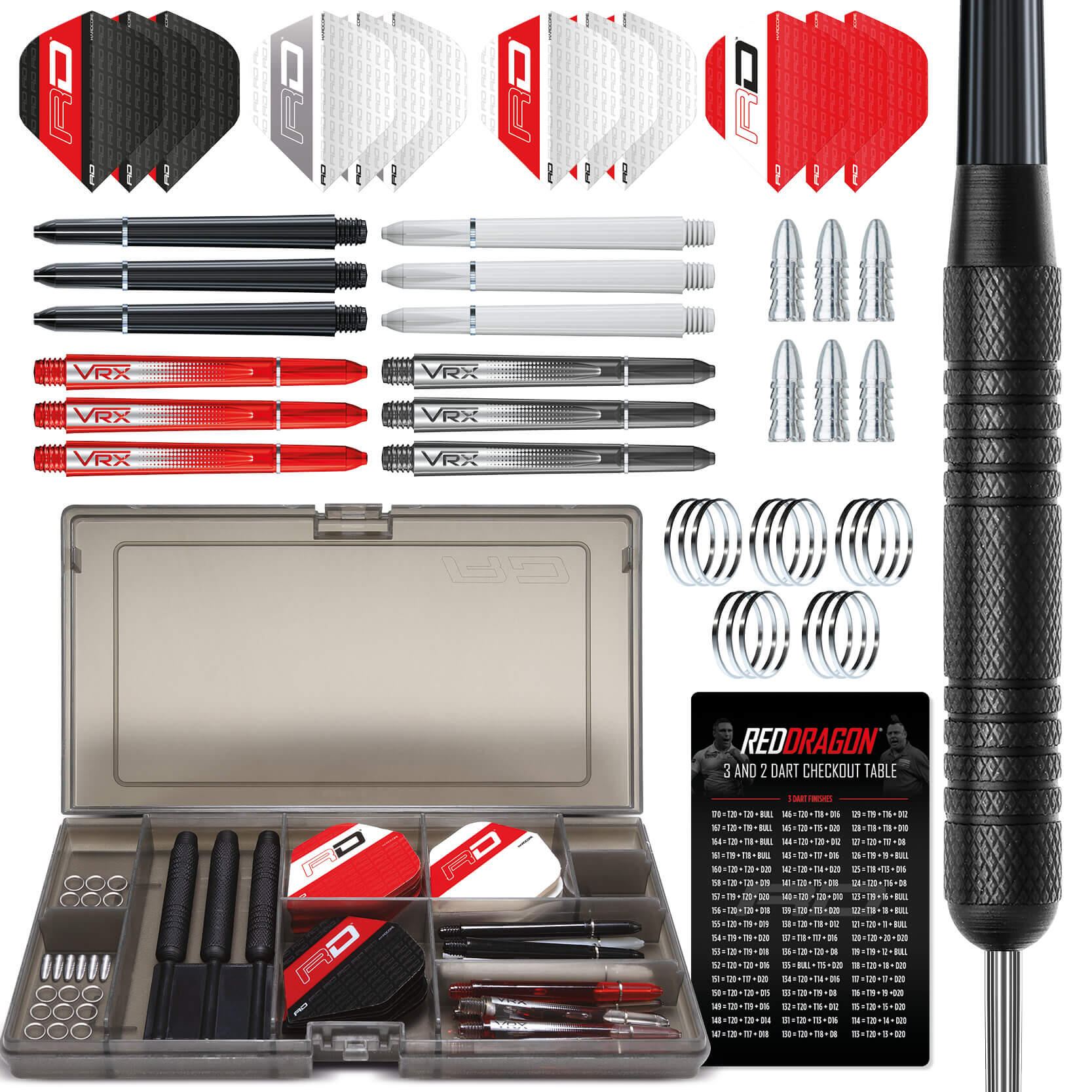 Red Dragon Ultimate 50 Piece Darts Set 2/5