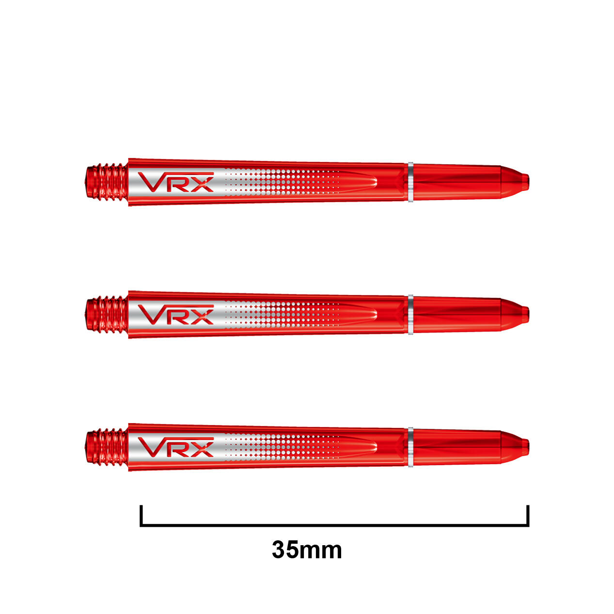RED DRAGON DARTS Red Dragon VRX Short Stems - Red - 4 sets per pack