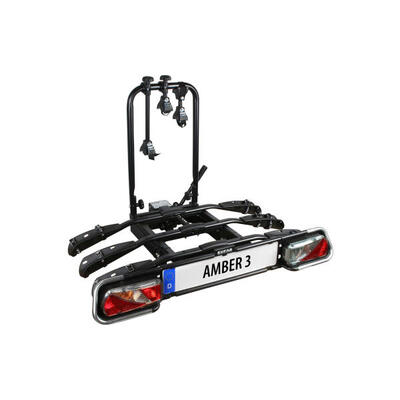 Fietsendrager voor 3 fietsen met kantelbare trekhaak eufab amber