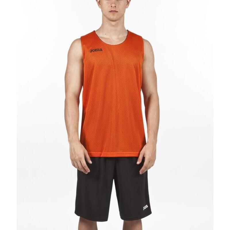 Débardeur sans manches basket-ball Adulte Joma Aro orange noir