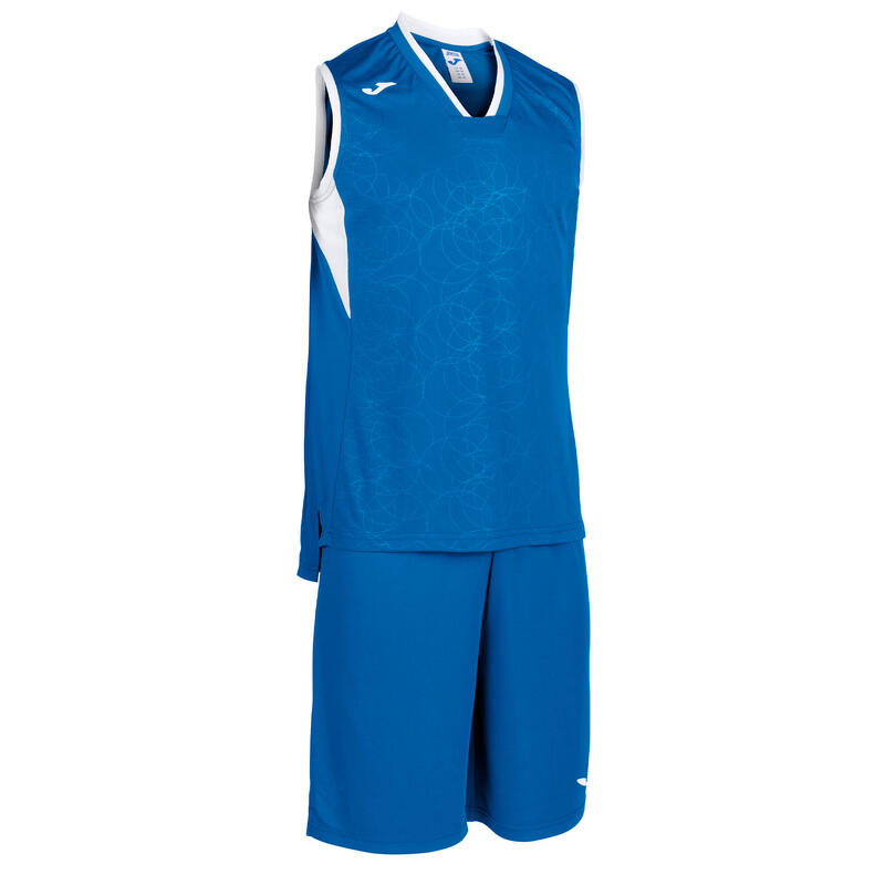 Conjunto basquetebol Homem Joma Campus azul royal branco