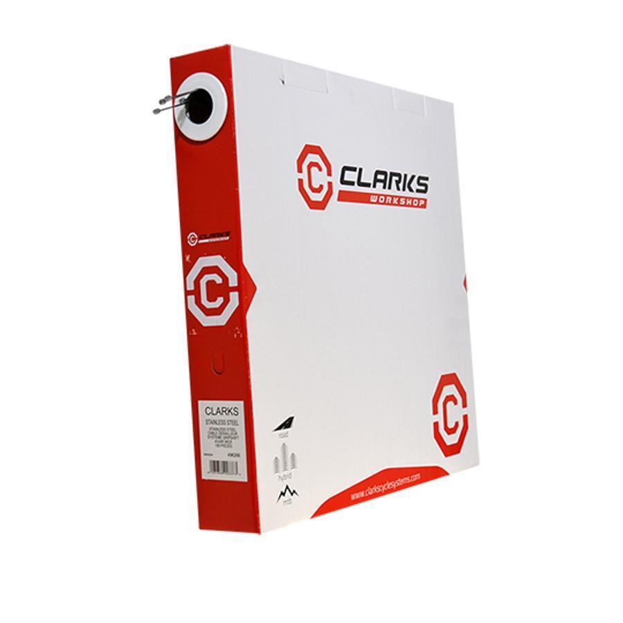 Packung mit 100 Edelstahl-Schaltkabeln Clarks Cycle Systems D1 2/2