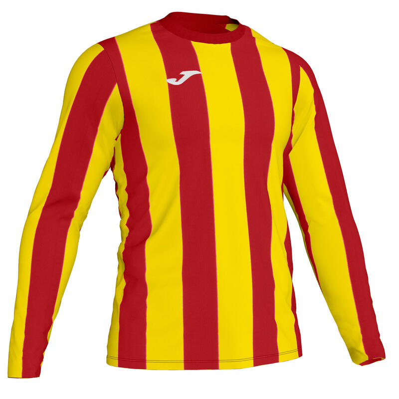 T-shirt manga comprida futebol Homem Joma Inter vermelho amarelo