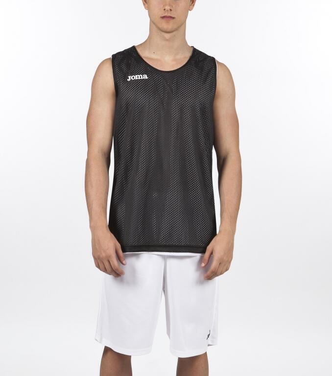 T-shirt de alça basquetebol Criança Joma Aro branco preto