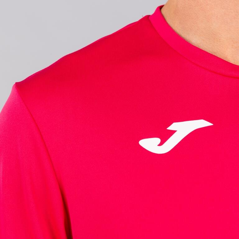 Camiseta Manga Corta Fútbol Niños Joma Combi Fucsia 2/3