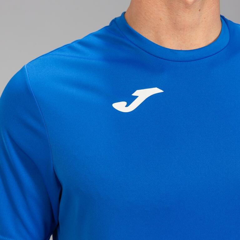 Maillot Manches Courtes Football Homme Joma Combi Bleu Roi 6/7