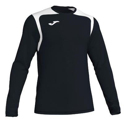 Joma champion v voetbalshirt lange mouw kinderen - zwart/wit