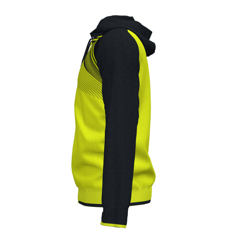 Chaqueta Con Capucha Fútbol Hombre Joma Supernova II Amarillo Flúor