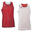 T-shirt de alça basquetebol Adulto Joma Aro vermelho branco