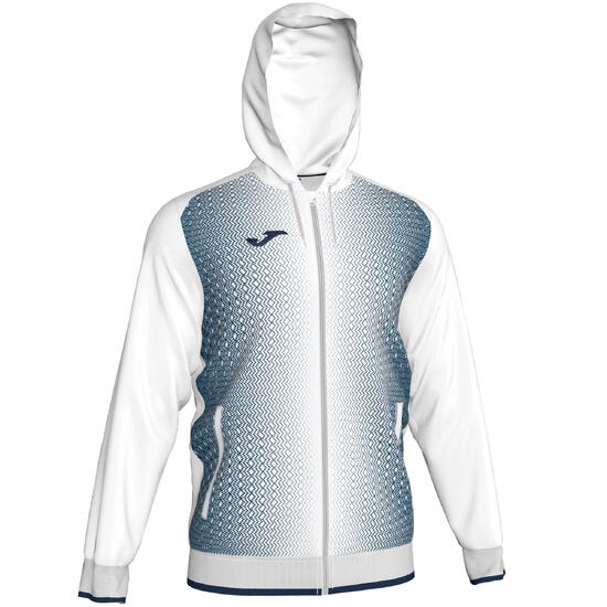Veste à capuche Homme Joma Supernova blanc bleu marine
