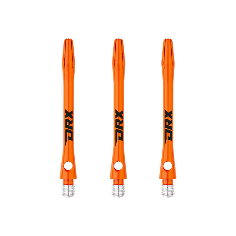 Red Dragon DRX Coated Aluminium Medium Orange Dart Shafts - 2 sets per pack 3/4