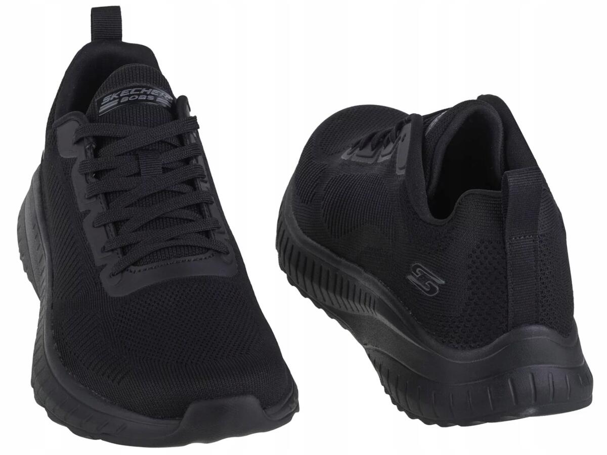 Buty Męskie Skechers Bobs Squad Chaos 118000-Bbk Czarne Lekkie Wygodne 40 6/7