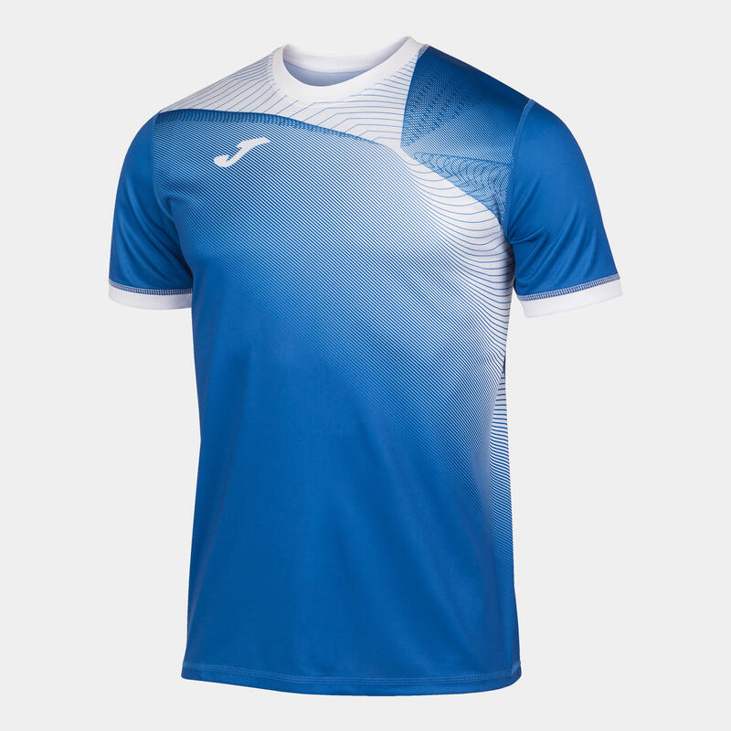 Maillot manches courtes Homme Joma Hispa ii bleu roi blanc