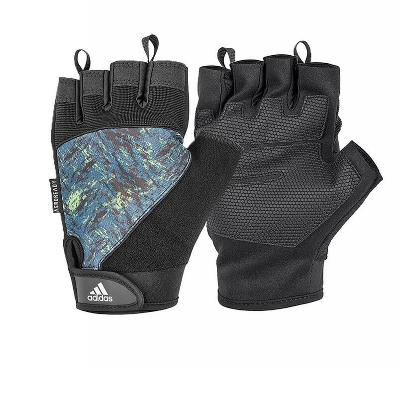 Adidas Half Finger Performance Gloves, Blue