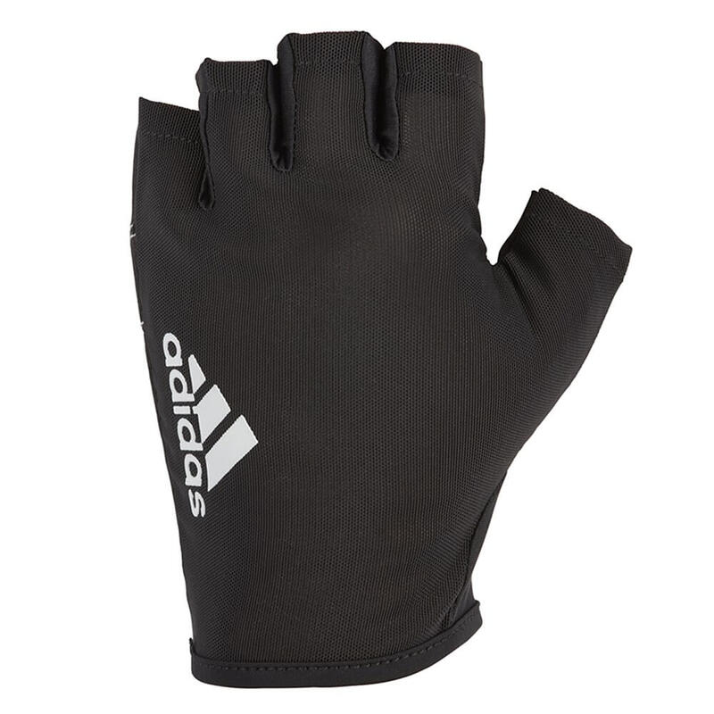 Adidas Mens Half Finger Essential Gloves, White