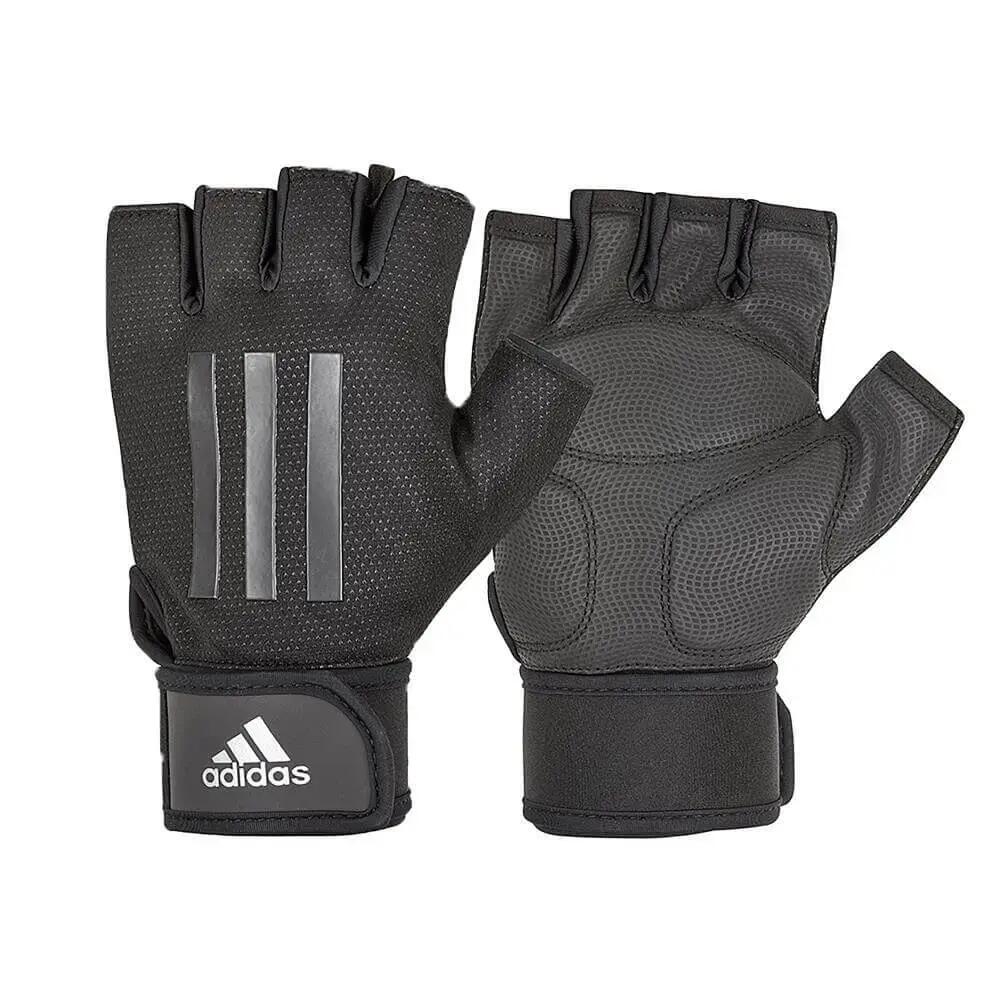 Adidas Half Finger Weight Lifting Gym Gloves, Grey