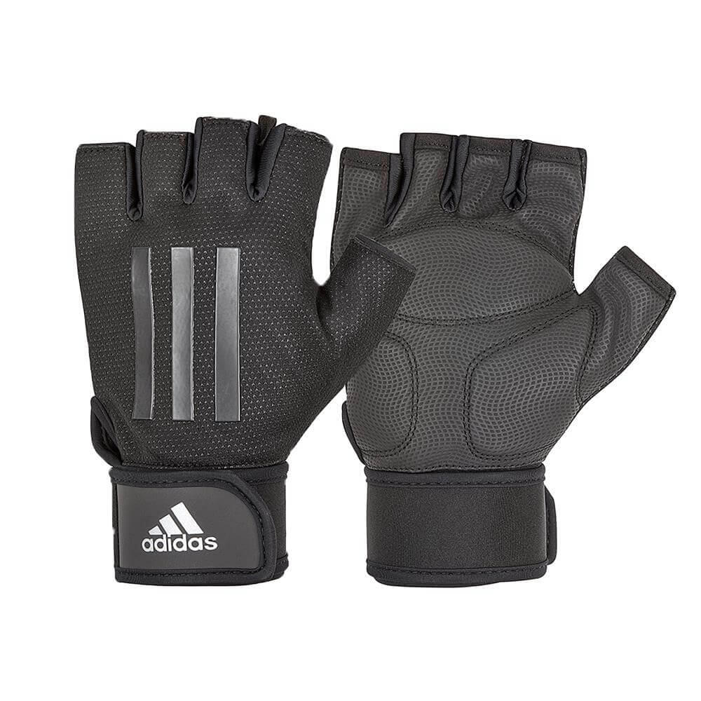ADIDAS Adidas Half Finger Weight Lifting Gym Gloves, Grey