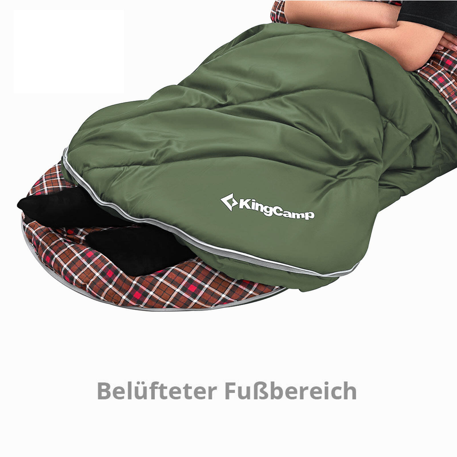 Deckenschlafsack Freespace 250 Winter Schlafsack Breit Baumwolle 12°C 6/6