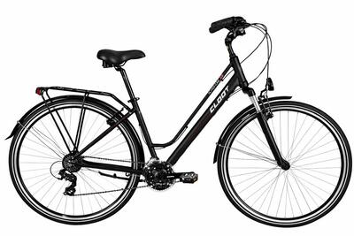 Cloot adventure 7.2 hybride fiets zwart