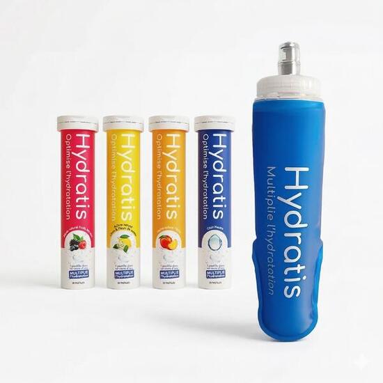 Pack Isotonique Électrolytes - Mix 4 Saveurs & Flasque 500ml incluse