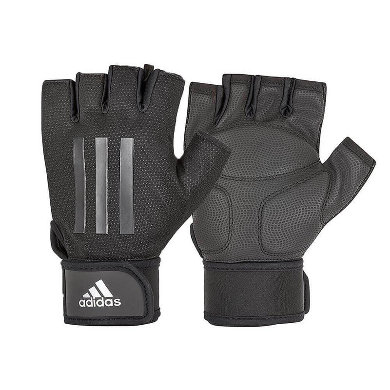 Adidas Half Finger Weight Lifting Gloves, Grey