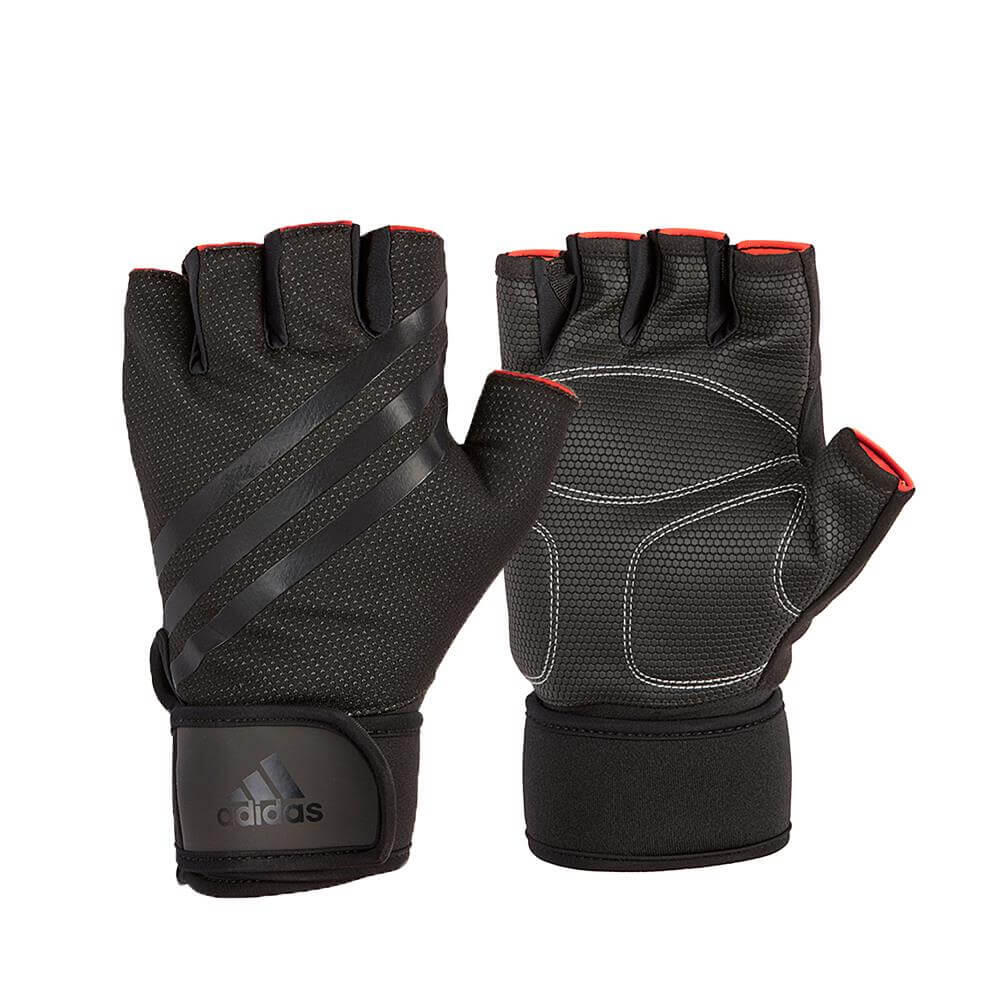 ADIDAS Adidas Half Finger Weight Lifting Gym Gloves, Black