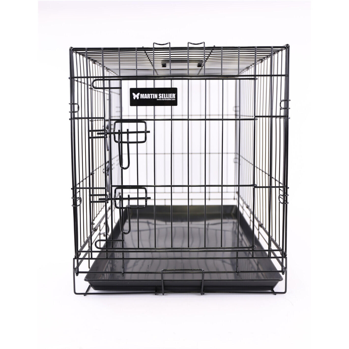 Cage de transport pour chien et chat en métal 2 portes Martin Sellier 2/6