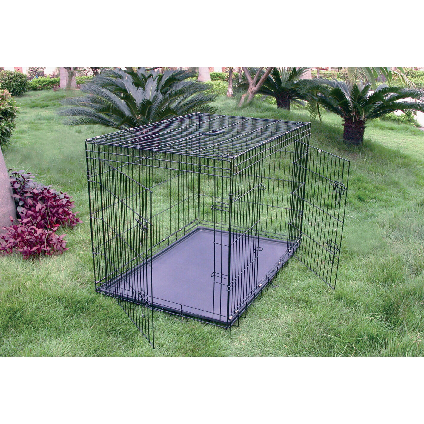 Cage de transport pour chien et chat en métal 2 portes Martin Sellier 4/6