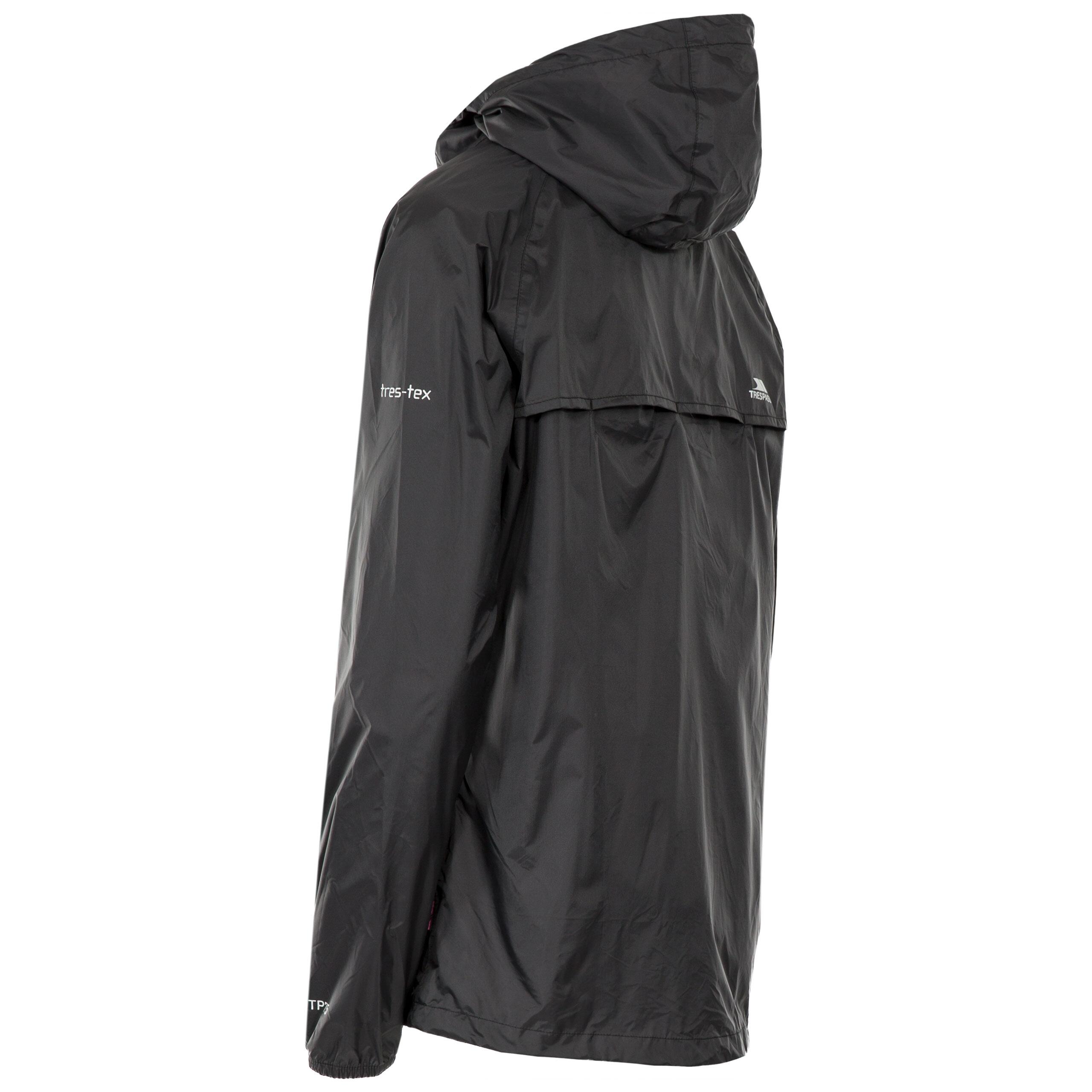 Chaqueta impermeable con capucha y cremallera para mujer Trespass Qikpac 2/7