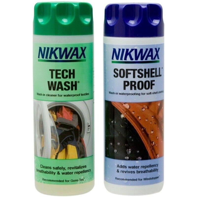 Wasmiddel Tech Wash 300 ml & impregneermiddel Softshell Proof 300 ml