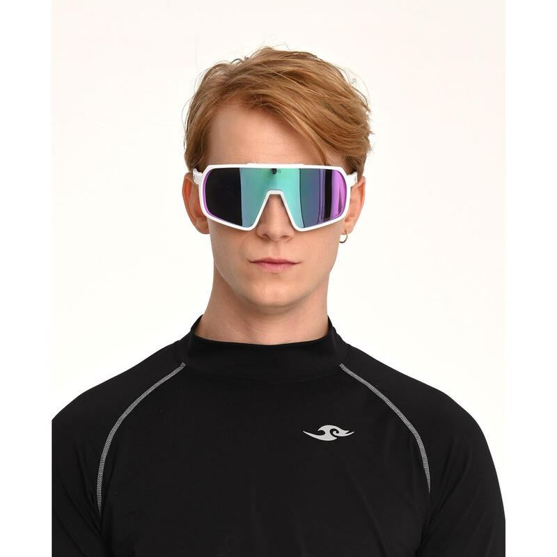 Okulary z polaryzacją GOG Okeanos - purple/green/matt white