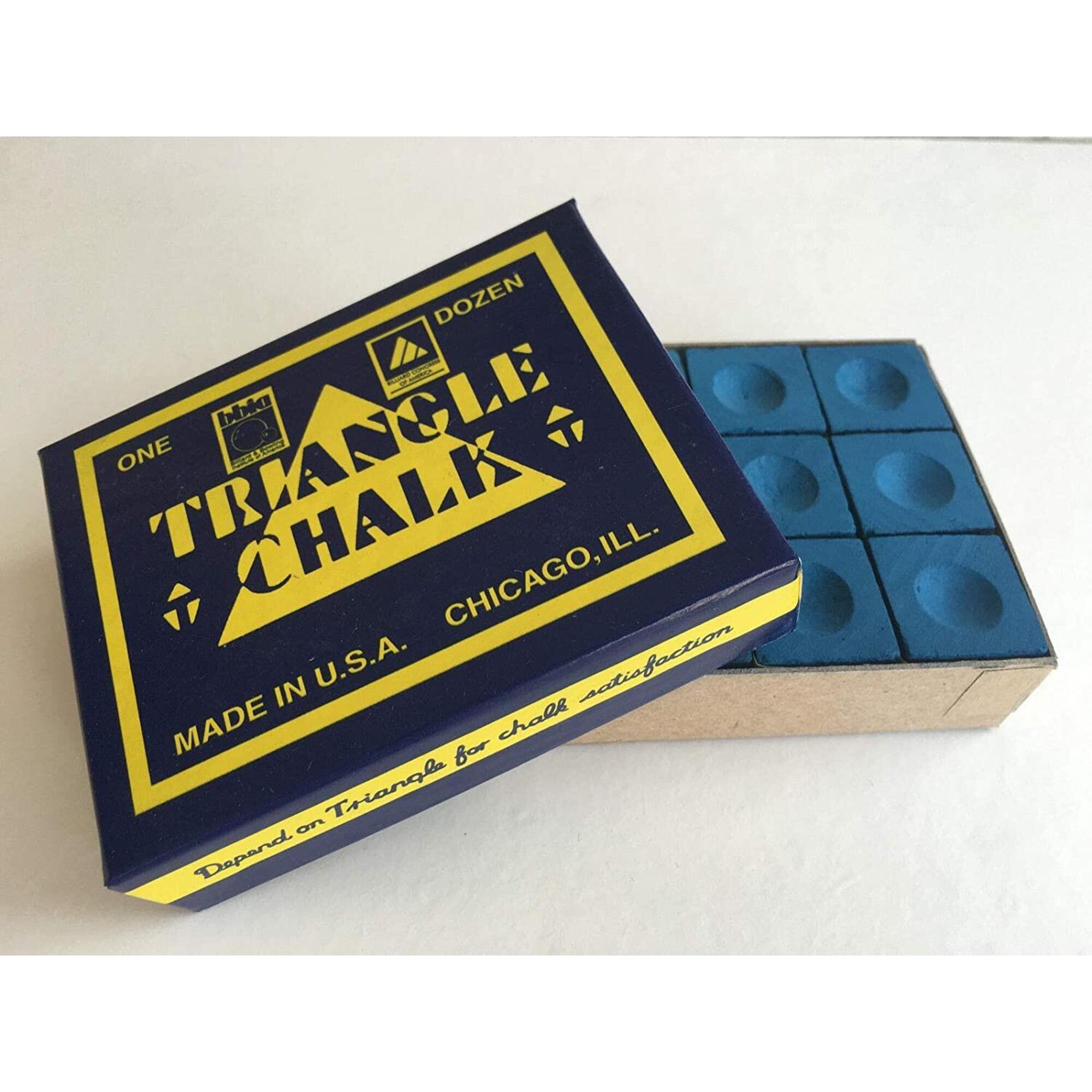 TRIANGLE TRIANGLE SNOOKER CHALK BLUE X12 PIECES