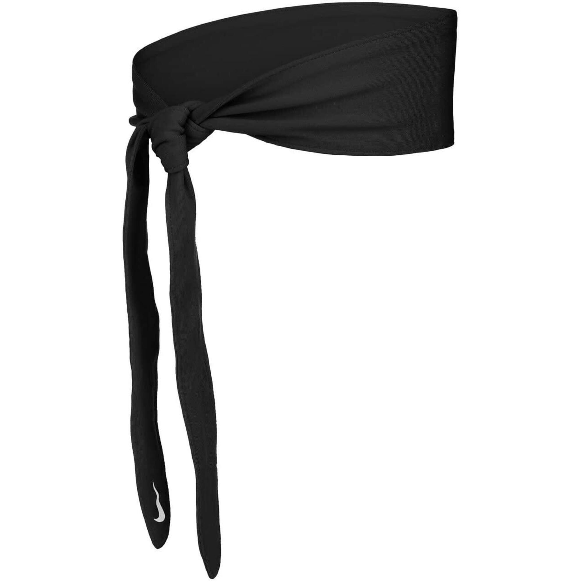 NIKE HEADBAND BANDANA TIE BLACK 3/5