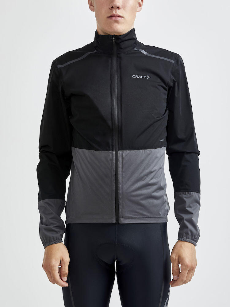 Mens Adv Endur Hydro cycle Jacket Black-Granite 2/2