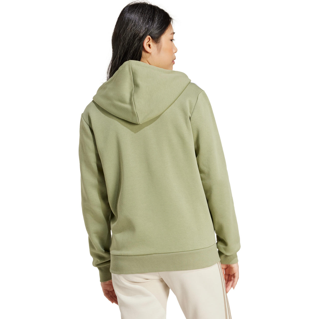 Sudadera Mujer Adidas Essentials 3-Stripes Khaki 3/6