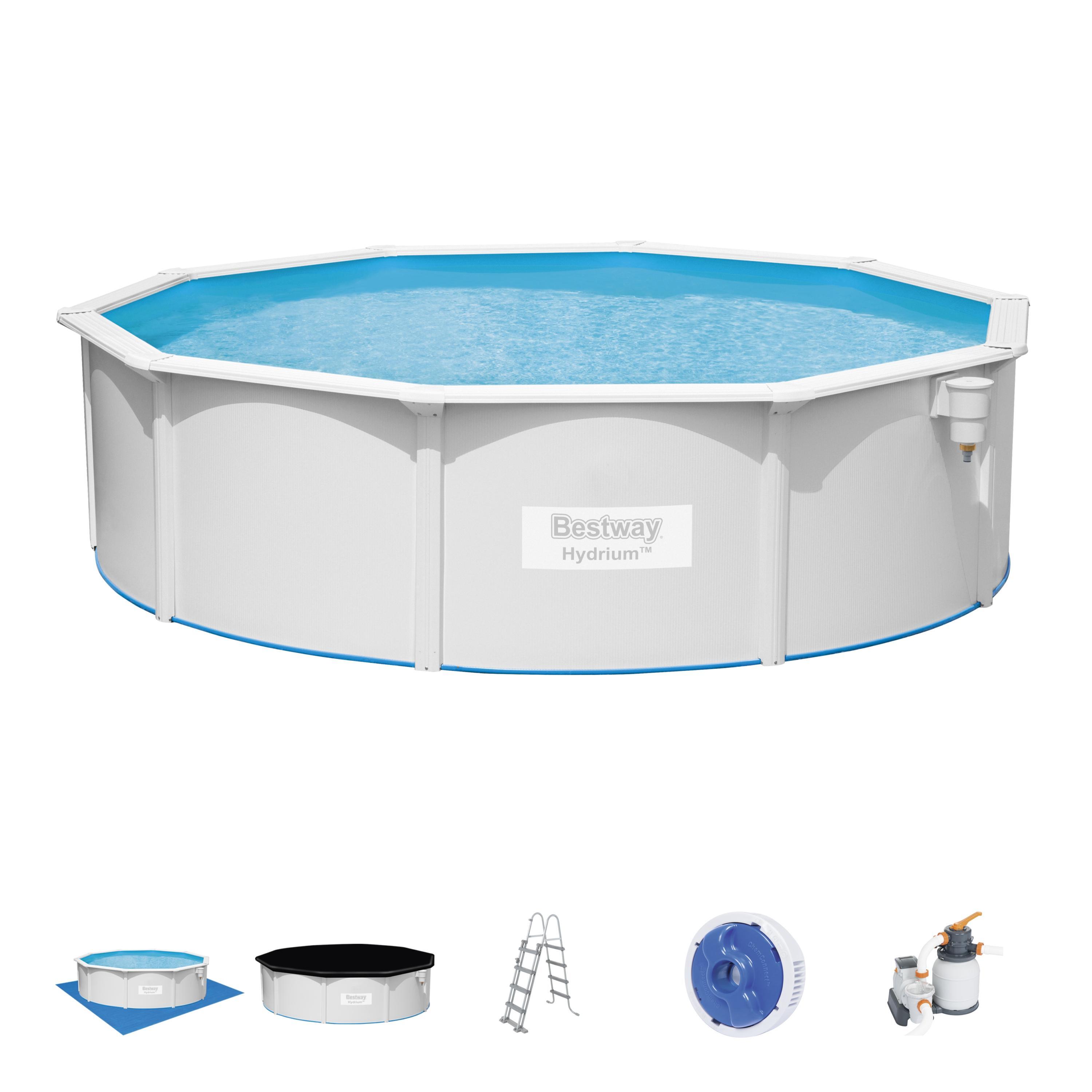 Ø 460 x 120 cm Bestway Hydrium zwembad set rond 5/6