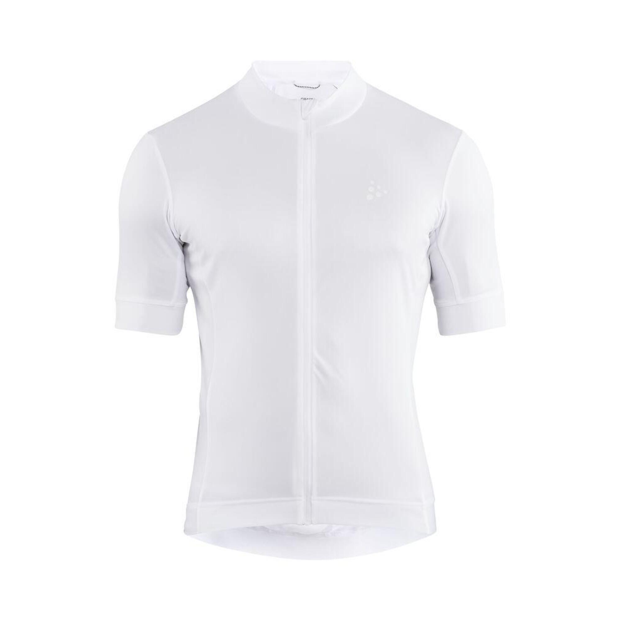 CRAFT Mens Cycle Essence Short Sleeve Bike Jersey White