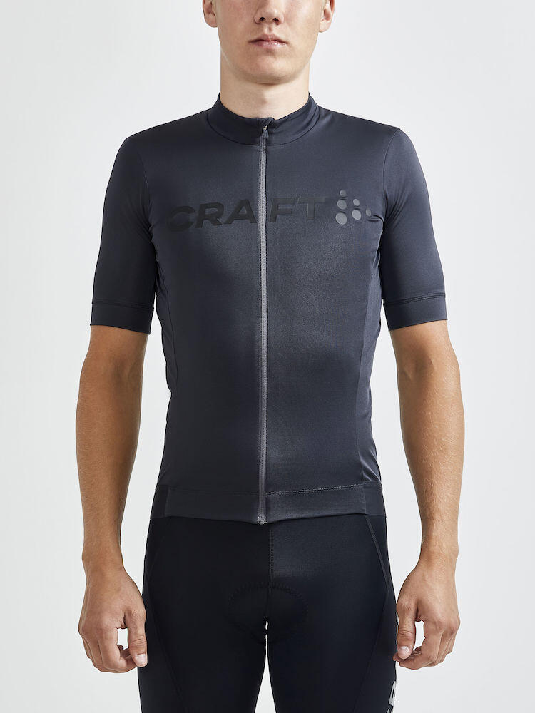 Mens Cycle Essence Short Sleeve Bike Jersey Asphalt/Black 2/3