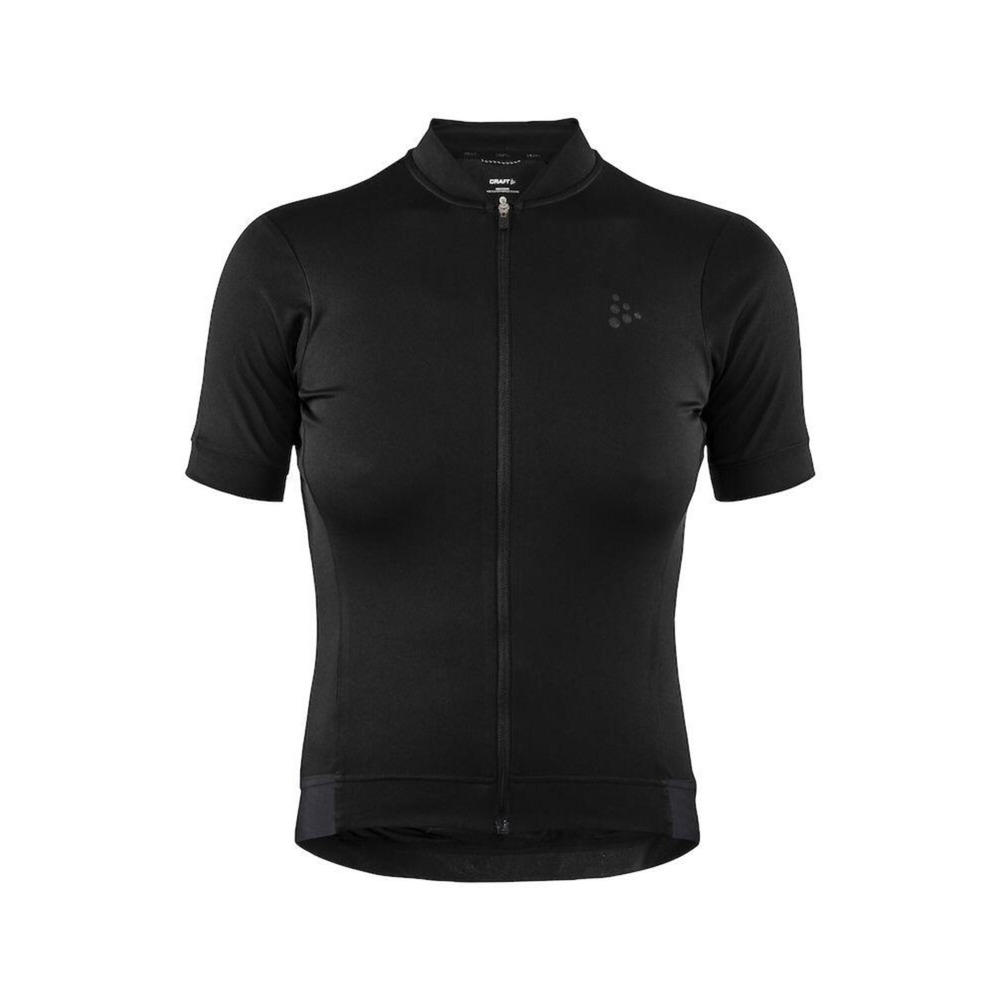 Womens Cycle Essence Short Sleeve Jersey Black 1/4