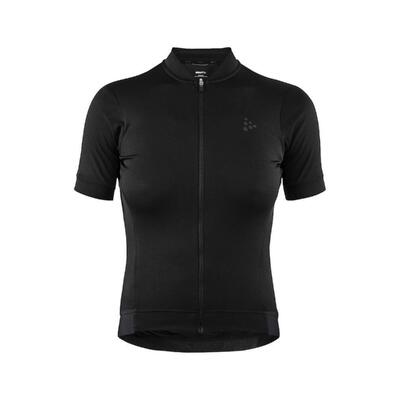 Fietsshirt - craft essence jersey - xs - dames - zwart - fietsshirt