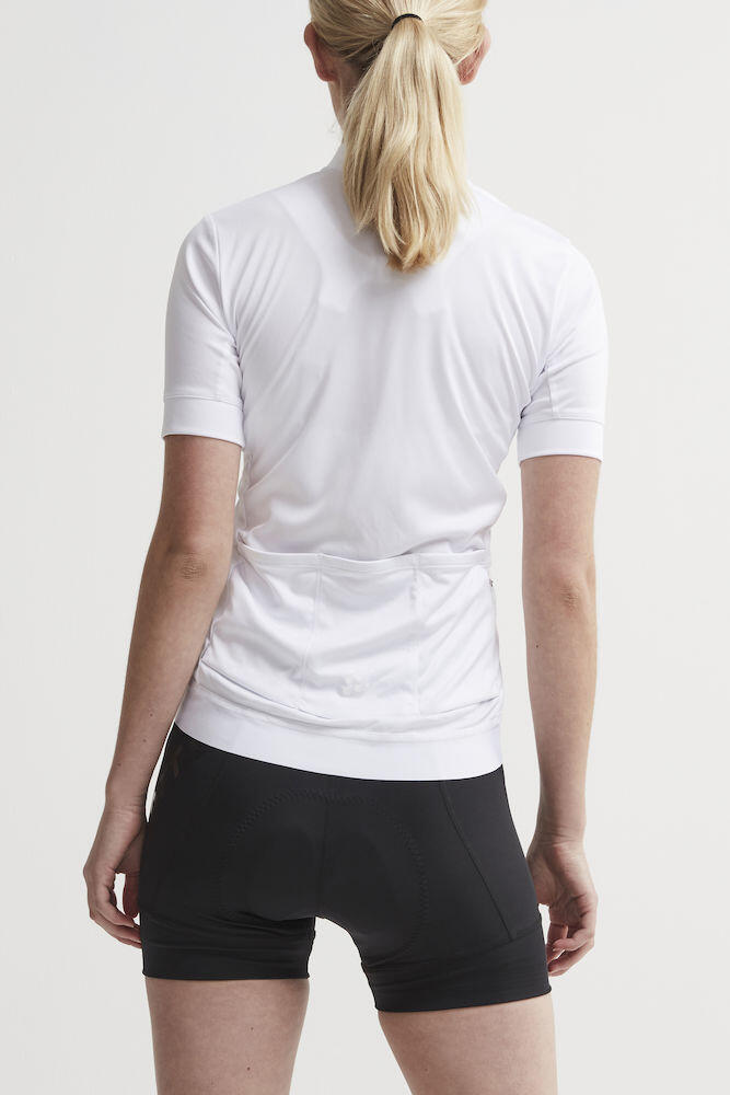 Womens Cycle Essence Short Sleeve Jersey White 3/3