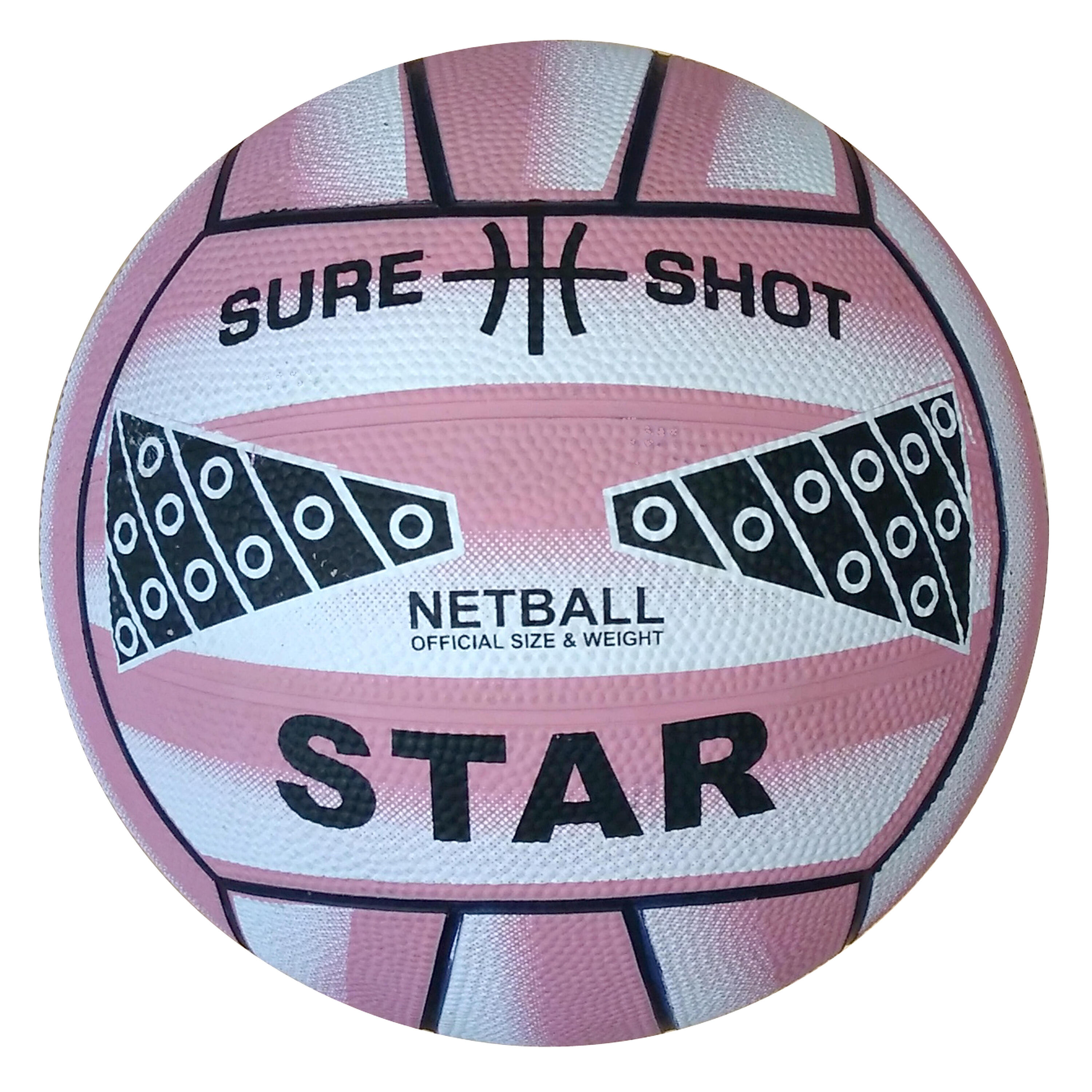 Sure Shot Star Netball size 5 in Pink 1/5