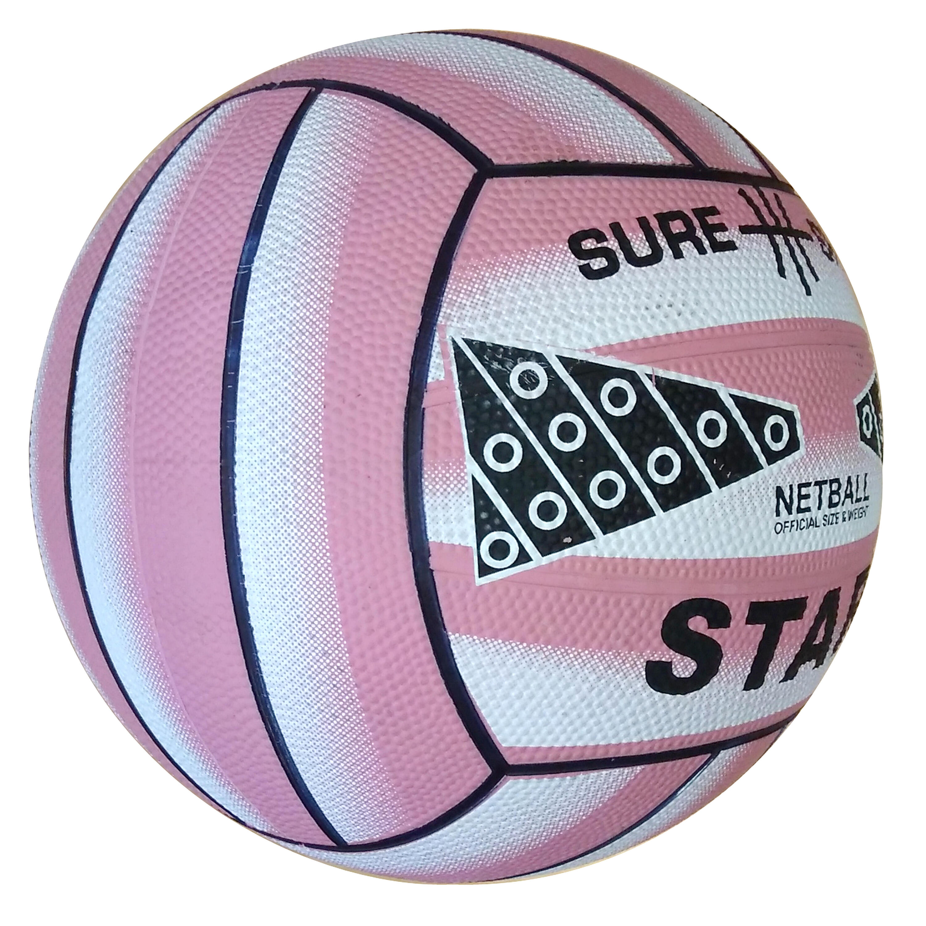 Sure Shot Star Netball size 5 in Pink 2/5