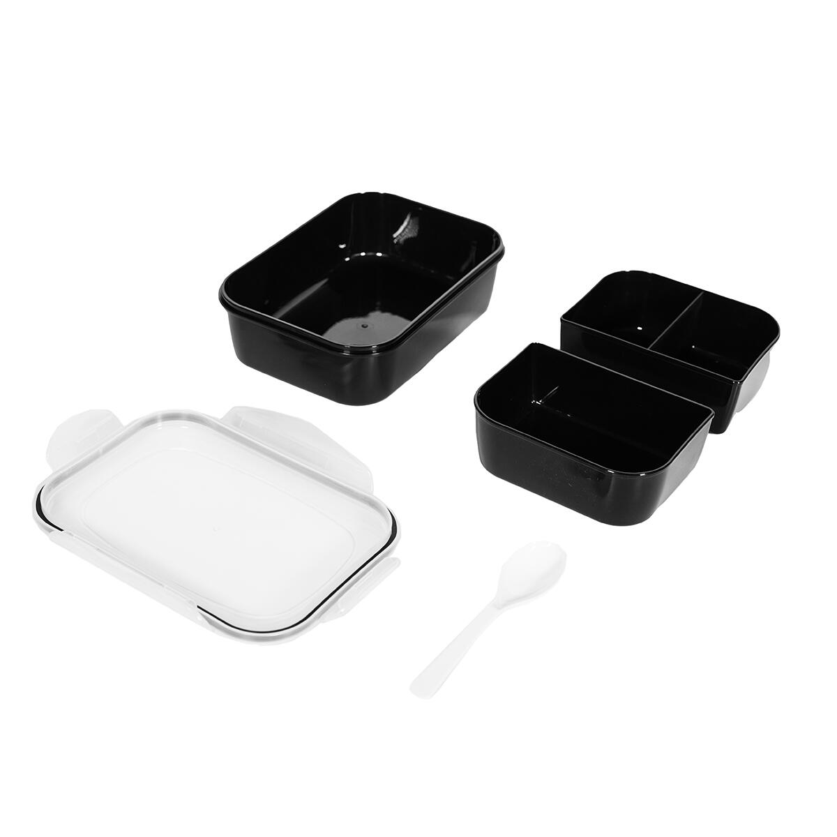 Borsa per Alimenti Fit Prep + 6 Contenitori Black - GymBeam 3/5
