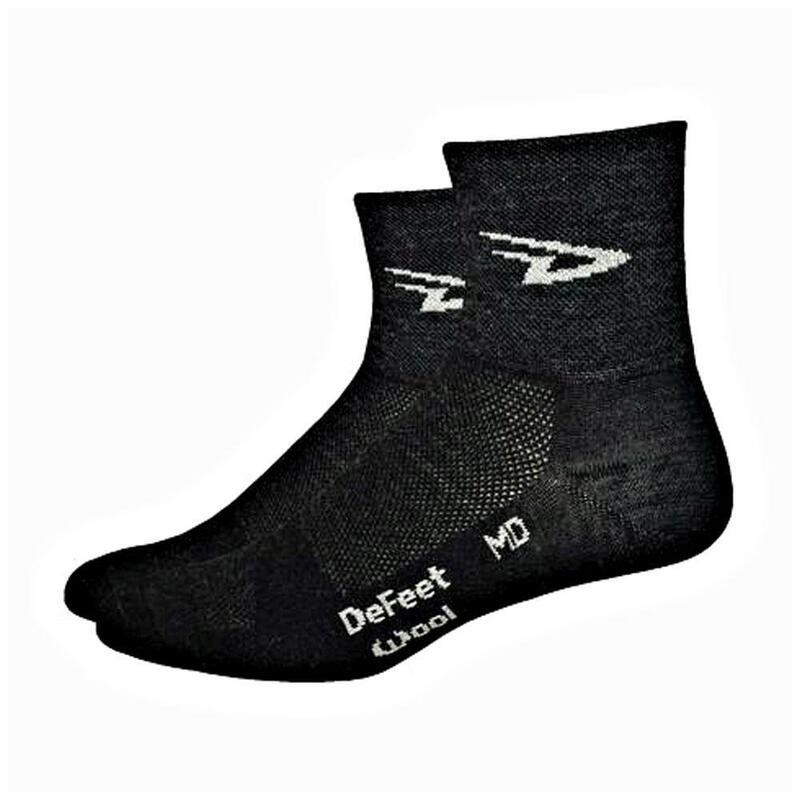 DeFeet Wooleater 3" Merino Socks - Charcoal