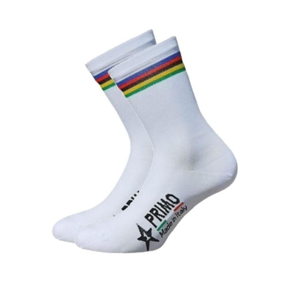 PRIMO Primo Classico Campione White Cycling Socks
