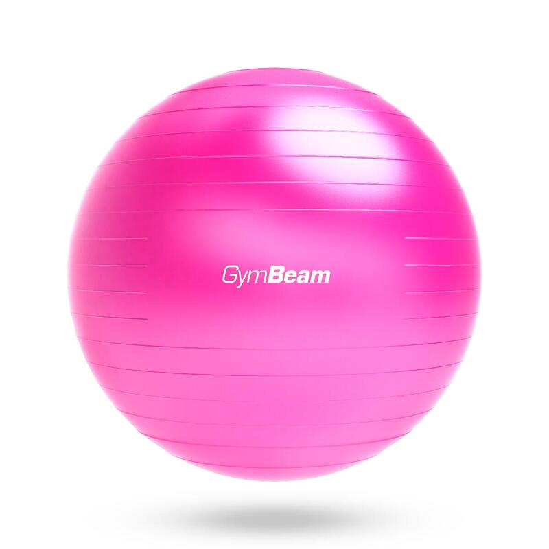 Piłka do ćwiczeń fitness GymBeam FitBall  85 cm glossy pink